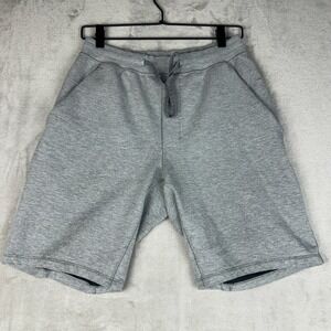Lululemon City Sweat Short 9" Heathered Medium Grey Terry Men SZ Med M7AB5S